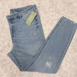H&M Light Blue High-Rise Slim Jeans